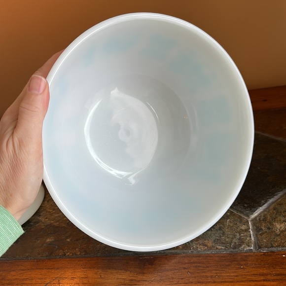 Vintage Set of 2 PYREX AMISH BUTTERPRINT Turquoise 401 & 403 mixing bowls EUC - Picture 4 of 13